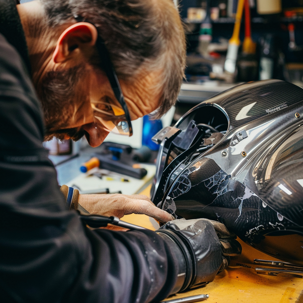 Smash Repairs Phuket Bodywork, Panel Beating & Smash Repairs in Phuket Davidv. 56221 A Motorcycle Technician Is Carefully Examining A 2d472465 Bf58 45b1 9f30 E039ccafa7e8