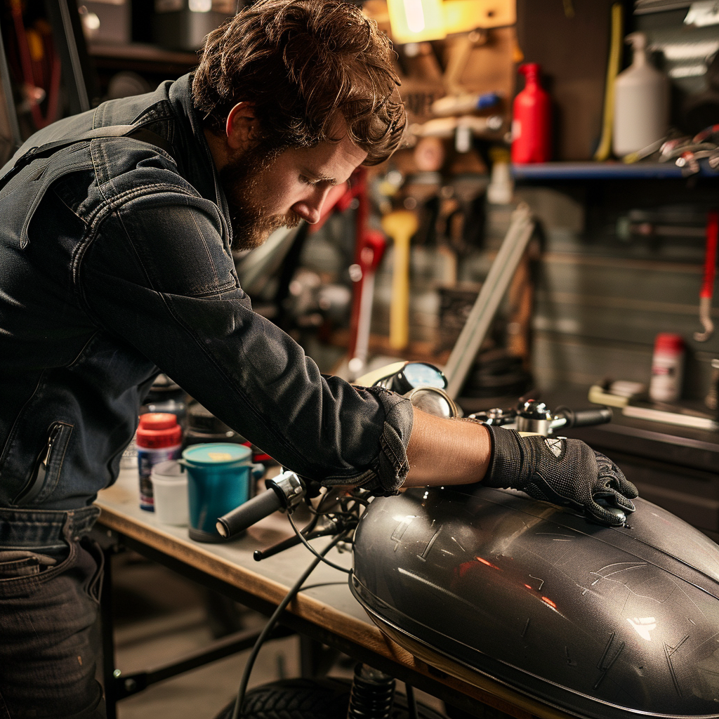 Smash Repairs Phuket Bodywork, Panel Beating & Smash Repairs in Phuket Davidv. 56221 A Motorcycle Technician Is Inspecting A Motorbike 343d9f0d 9b5a 41bb A3a3 3ff4f9682c20