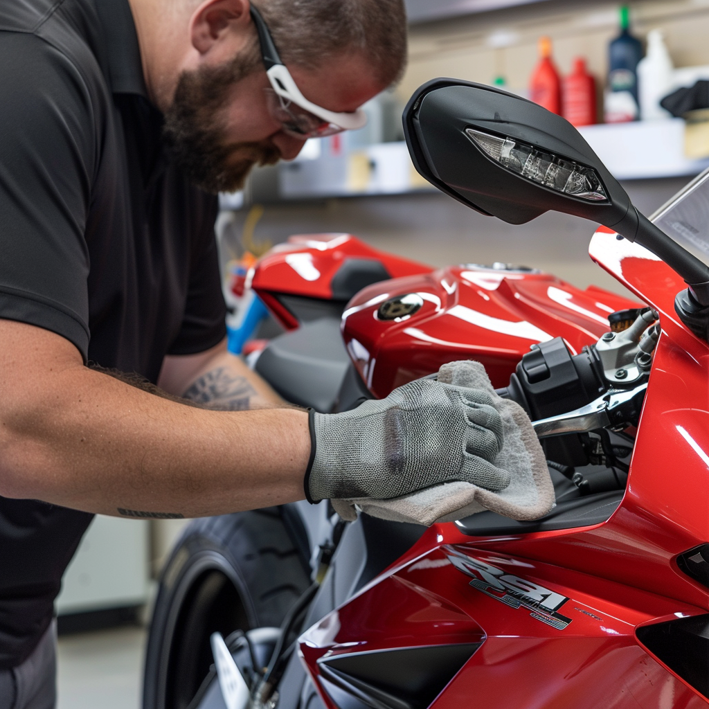 Smash Repairs Phuket Bodywork, Panel Beating & Smash Repairs in Phuket Davidv. 56221 A Technician Is Meticulously Cleaning A Motorcycl Df3ce26c 6f4d 4760 9860 Bcf965de00bb