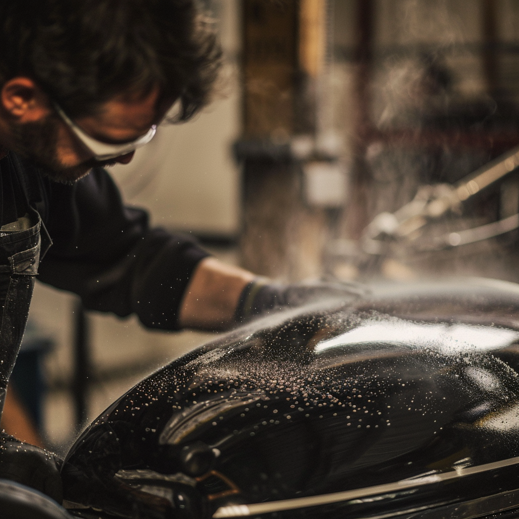 Smash Repairs Phuket Bodywork, Panel Beating & Smash Repairs in Phuket Davidv. 56221 An Image Focusing On The Preparation Of A Motorbi 21518240 1f82 4de3 Ac42 9c5e99caa136