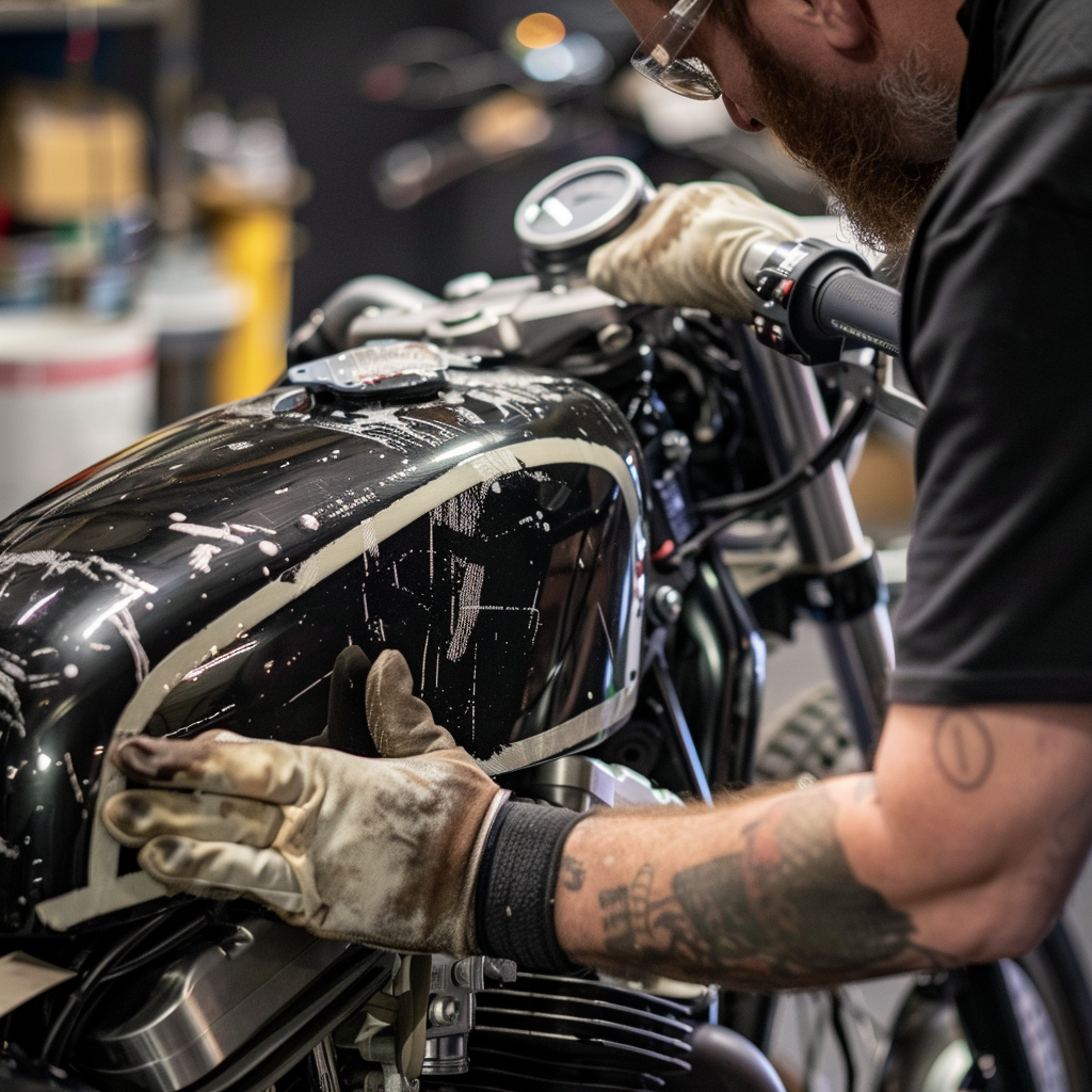 Smash Repairs Phuket Bodywork, Panel Beating & Smash Repairs in Phuket Davidv. 56221 Create A Scene Where A Motorcycle Is Being Preppe A149fb21 3794 43c2 8b6d 20f208de7e88