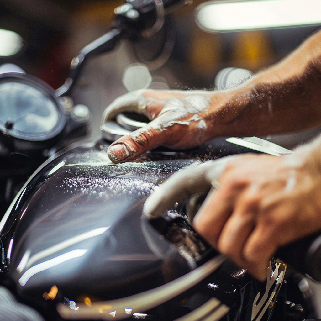 Smash Repairs Phuket Bodywork, Panel Beating & Smash Repairs in Phuket Davidv. 56221 Envision A Close Up Of A Motorbikes Scratched Pan Fc0a462d D19d 466b 8d20 5274acc9360e