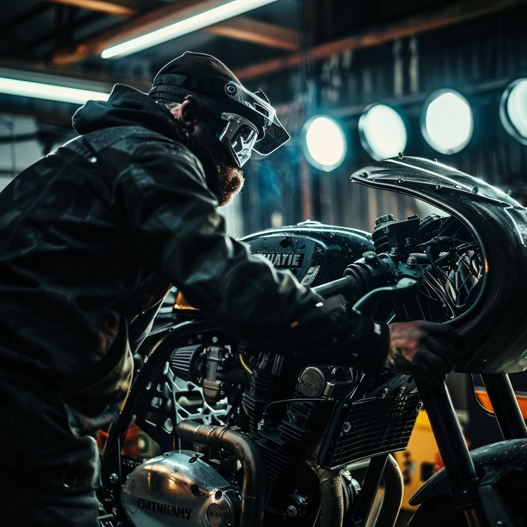 Smash Repairs Phuket Bodywork, Panel Beating & Smash Repairs in Phuket Davidv. 56221 Envision A Motorbike In A Workshop Under Bright L 94aa0f0c A78f 46d4 Aece 54e15f609c5d