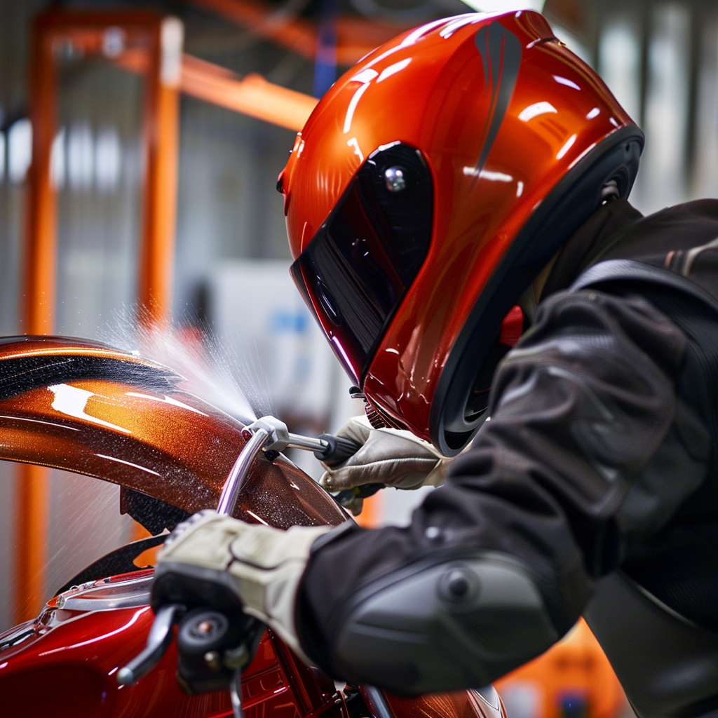 Smash Repairs Phuket Bodywork, Panel Beating & Smash Repairs in Phuket Davidv. 56221 Envision A Motorbike Tailpiece Being Carefully Pa Fc93e35e 2e82 4a84 937c 4793063db4d8