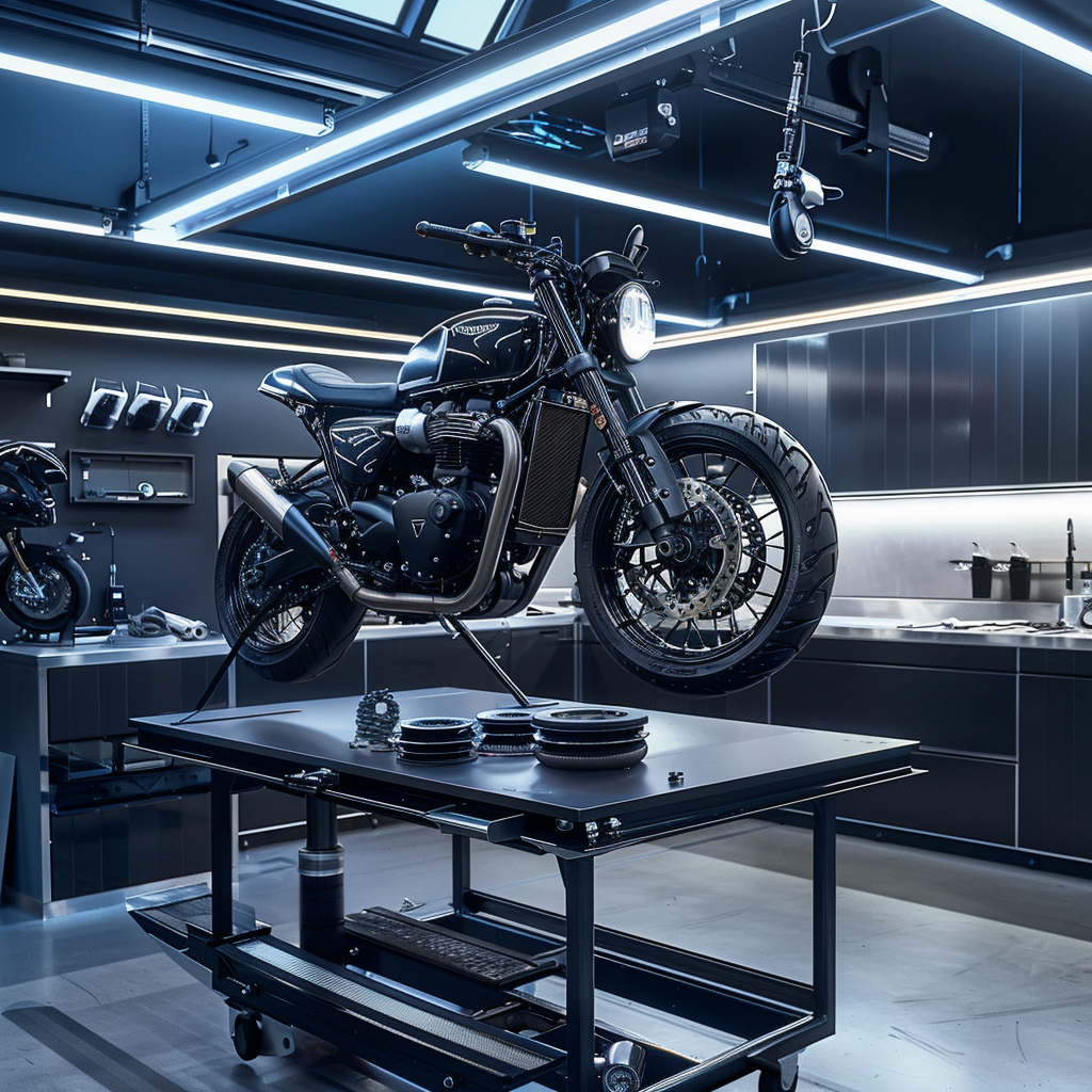 Smash Repairs Phuket Bodywork, Panel Beating & Smash Repairs in Phuket Davidv. 56221 Envision A Motorcycle Suspended On A Lift In A We 4beabc85 Ca3a 4f91 92e2 C82e3d08f4c8