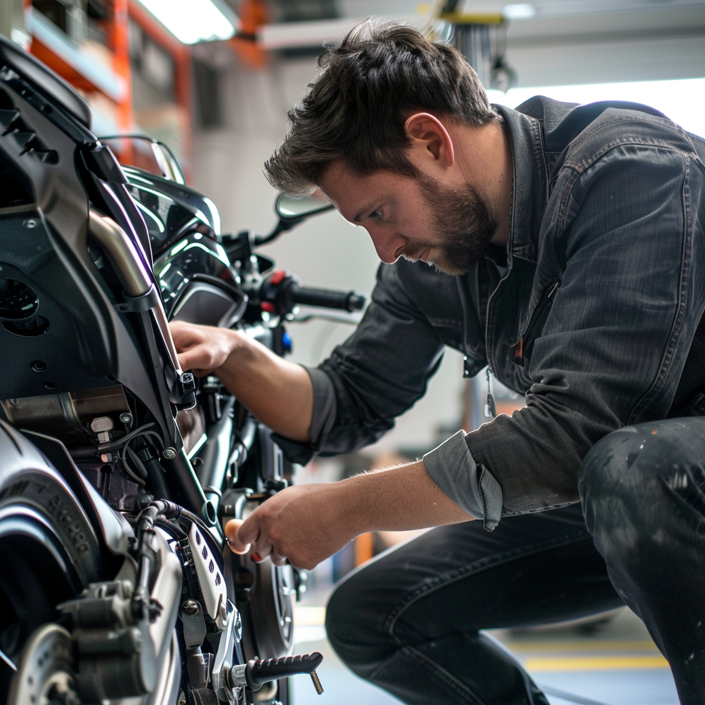 Smash Repairs Phuket Bodywork, Panel Beating & Smash Repairs in Phuket Davidv. 56221 Envision The Motorbike Owner Inspecting The Newly 7186c7f1 B0fc 4504 A634 6d0ccac038a5
