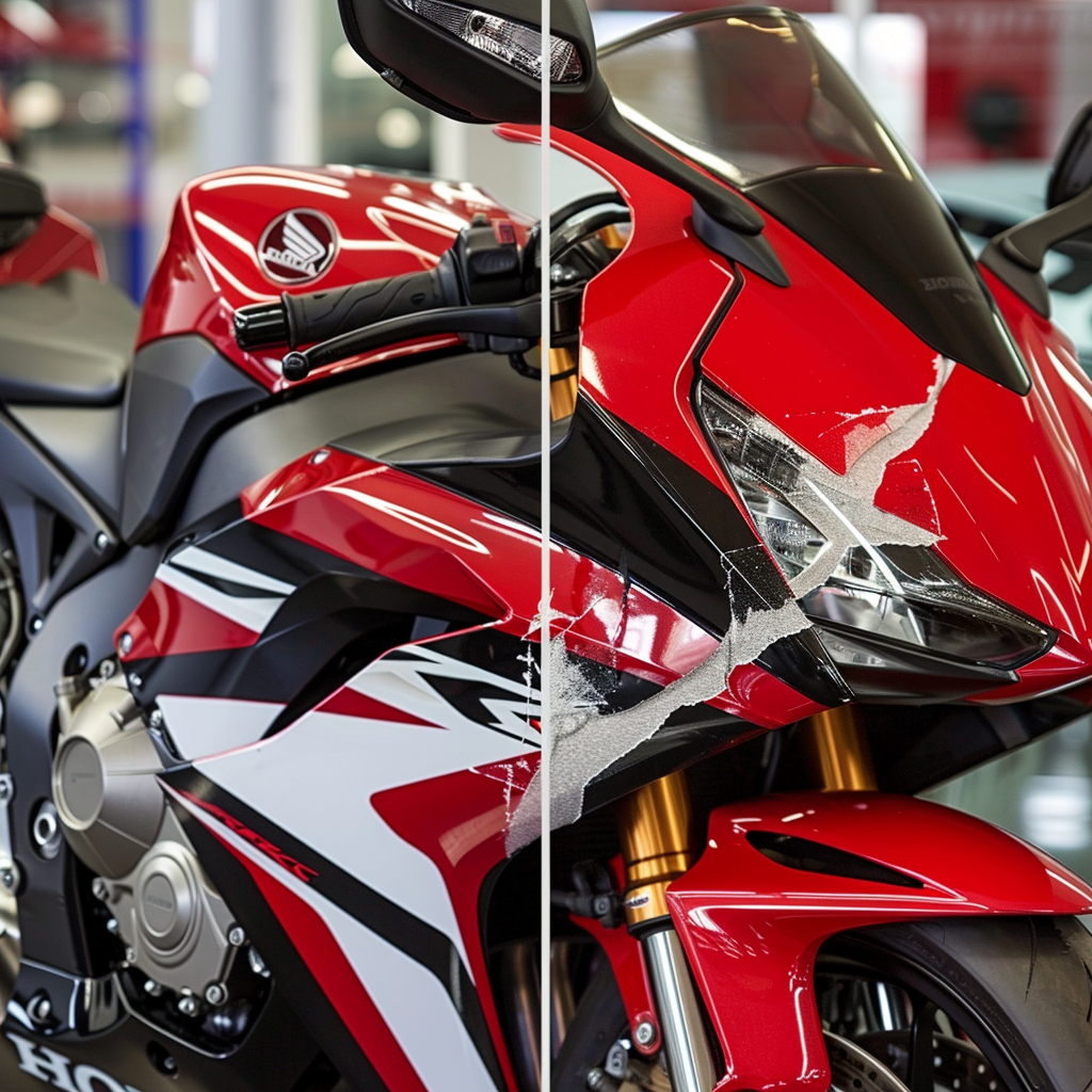 Smash Repairs Phuket Bodywork, Panel Beating & Smash Repairs in Phuket Davidv. 56221 Imagine A Before And After Display Of A Motorbike D53f18b4 A50d 4a0e Abd2 B25de9a41b8d