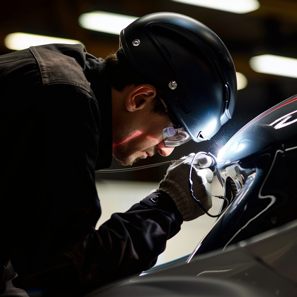 Smash Repairs Phuket Bodywork, Panel Beating & Smash Repairs in Phuket Davidv. 56221 Imagine A Technician Examining A Freshly Welded F 2d4f5542 Ad7a 42bb B35c 0bd4866be02d