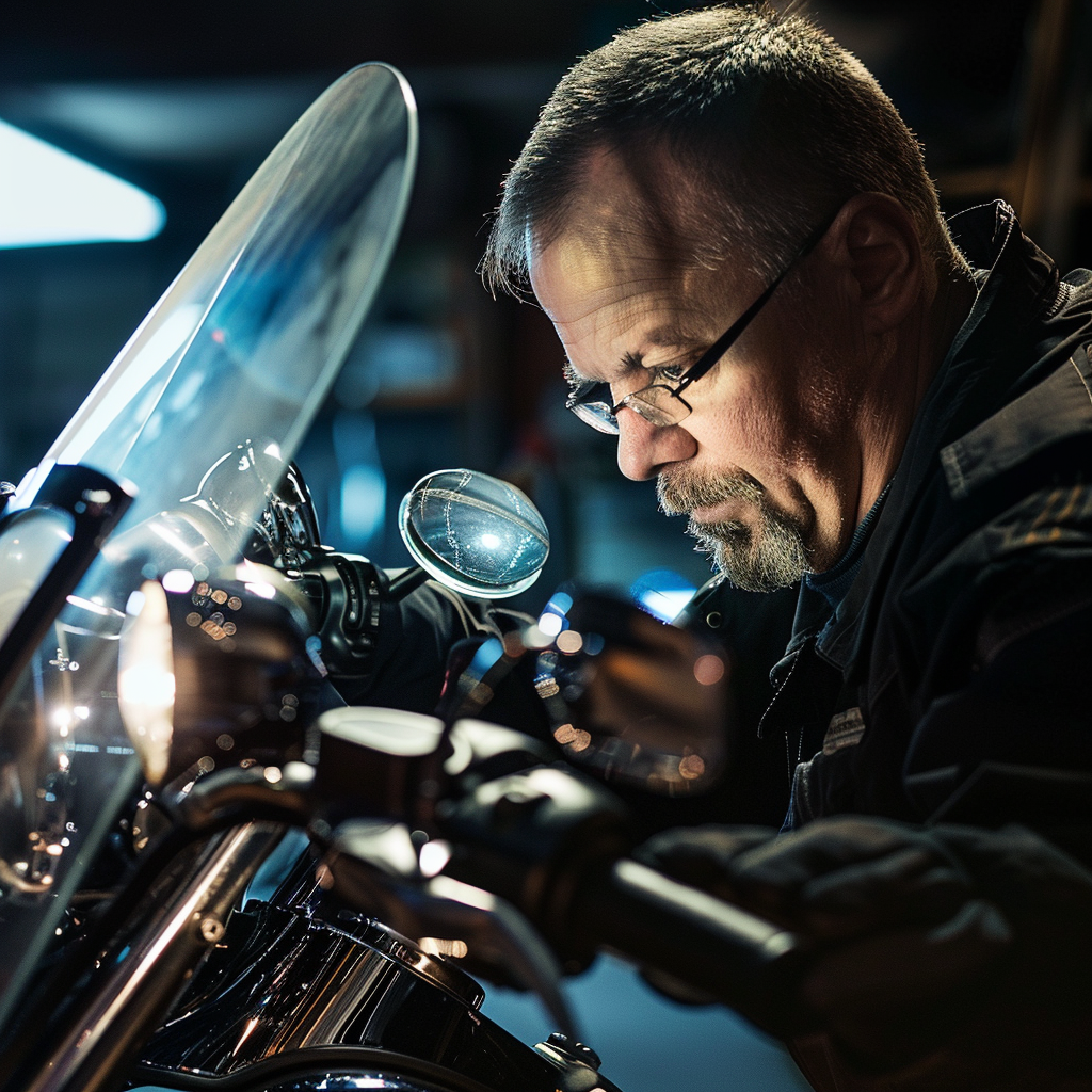 Smash Repairs Phuket Bodywork, Panel Beating & Smash Repairs in Phuket Davidv. 56221 Imagine A Technician Inspecting A Motorbike Winds Adadc55b 4593 43d7 8f38 795450228d22