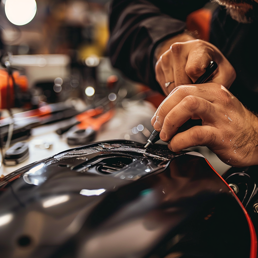 Smash Repairs Phuket Bodywork, Panel Beating & Smash Repairs in Phuket Davidv. 56221 Picture A Close Up Of A Technicians Hands Applyin 55eacdbe F462 4f77 B9ff 111dfee8dd34
