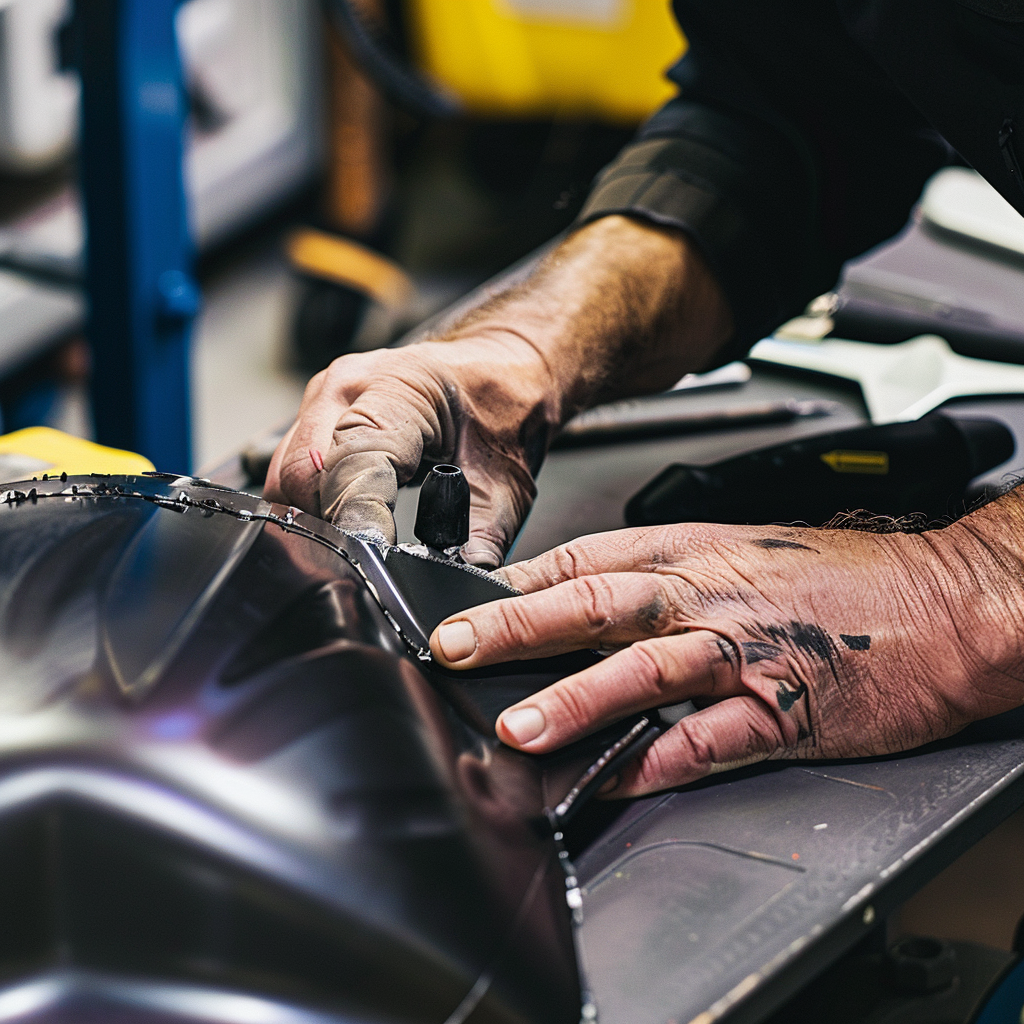 Smash Repairs Phuket Bodywork, Panel Beating & Smash Repairs in Phuket Davidv. 56221 Picture A Close Up Of A Technicians Hands Meticul Ec765e1b 5805 4e8c 82c0 2ea72d765fd6
