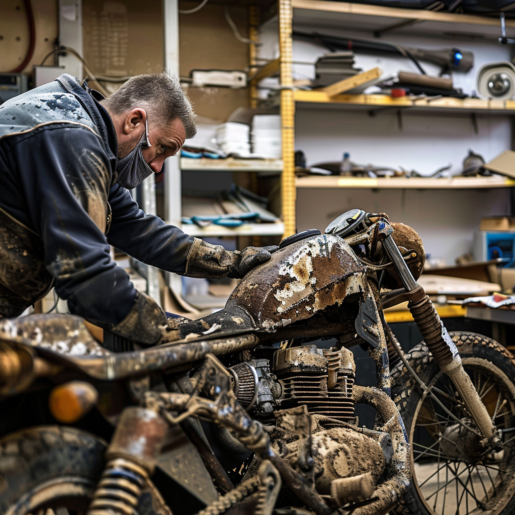 Smash Repairs Phuket Bodywork, Panel Beating & Smash Repairs in Phuket Davidv. 56221 Picture A Motorbike In A Workshop Partially Disas 003273f2 2c38 41b6 8f7b 6299da01f522