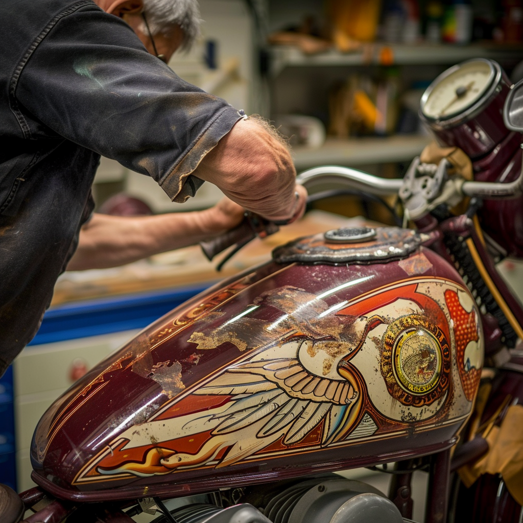 Smash Repairs Phuket Bodywork, Panel Beating & Smash Repairs in Phuket Davidv. 56221 Picture A Vintage Motorbike Undergoing Restoratio A8f2758f 6e3a 437d 9985 477059f28888
