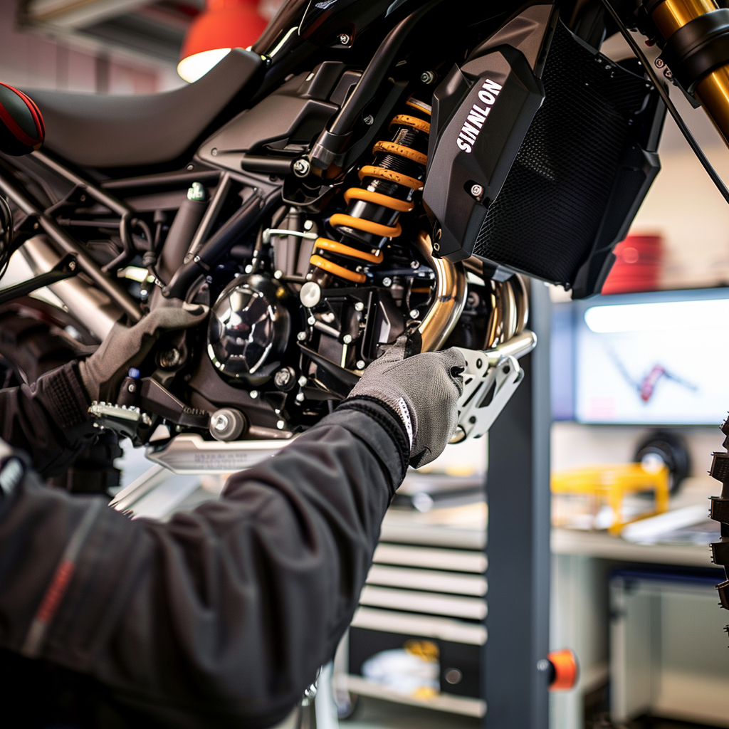Smash Repairs Phuket Bodywork, Panel Beating & Smash Repairs in Phuket Davidv. 56221 Visualize A Motorcycle On A Lift In A Professiona A2d91049 06e4 4596 A3ad 32a2b8810e48