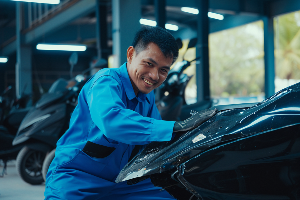 Smash Repairs Phuket Bodywork, Panel Beating & Smash Repairs in Phuket Davidv. 56221 A Photo Of A Smiley Thai Worker Wearing An Electr 78d4149b 0b83 41e3 A694 0b5450e7f6aa