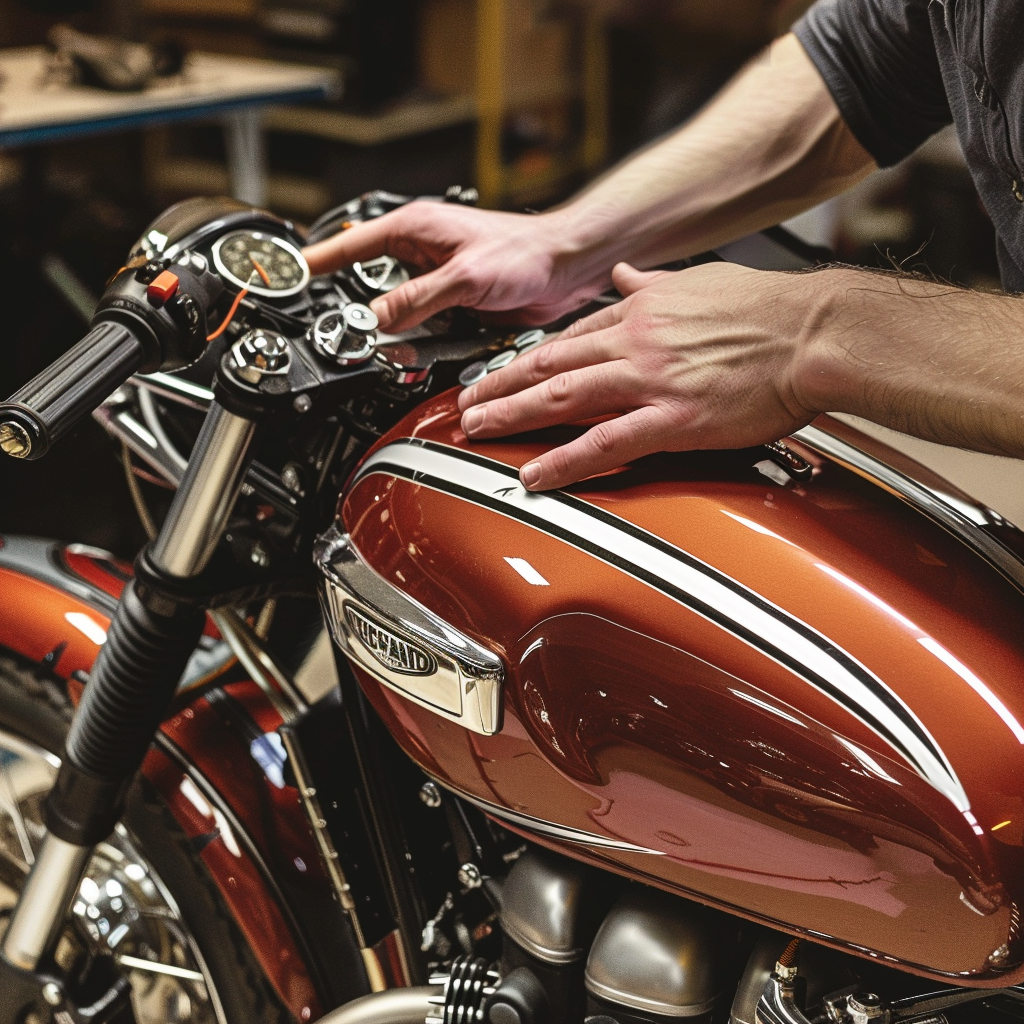 Smash Repairs Phuket Bodywork, Panel Beating & Smash Repairs in Phuket Davidv. 56221 A Classic Motorcycle Being Fitted With A Vintage 272ac850 5df6 4dd5 859e 932e46b1b7e5