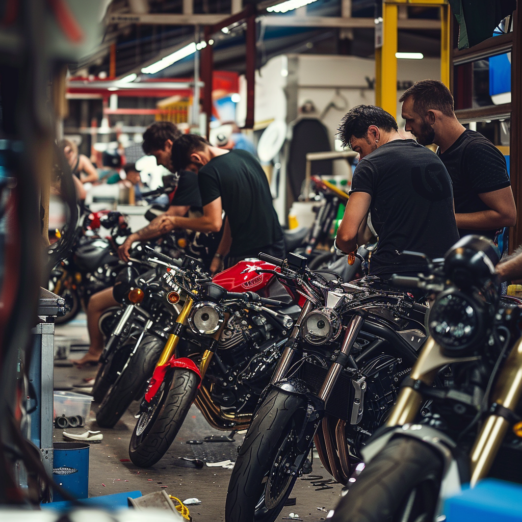 Smash Repairs Phuket Bodywork, Panel Beating & Smash Repairs in Phuket Davidv. 56221 A Dynamic Scene Within A Bustling Motorbike Works 80e1813c D27e 4798 B608 F1dcb3d3ad8b