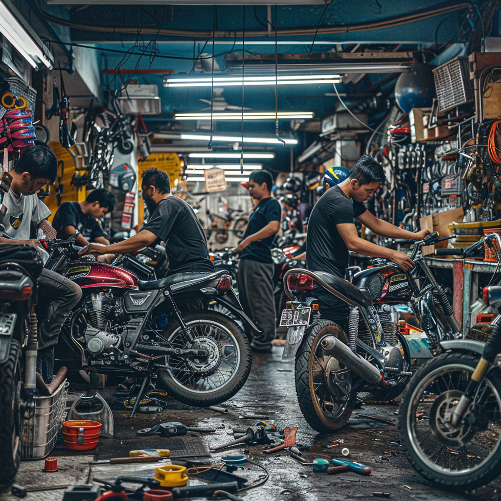 Smash Repairs Phuket Bodywork, Panel Beating & Smash Repairs in Phuket Davidv. 56221 A Lively Snapshot From Within A Busy Motorbike Re 9de786f6 3869 4bec A7a7 812b6c104a1c